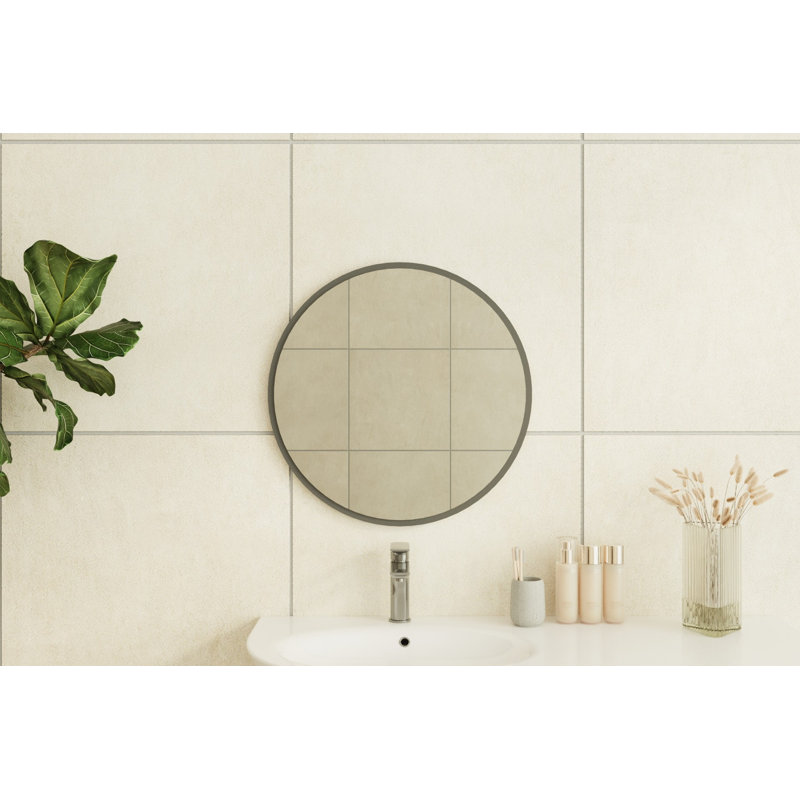 Alyze Concave Floor Mirror, Black