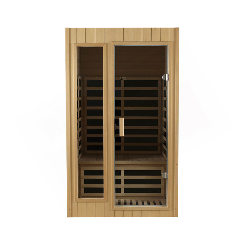 Sauna intérieur à infrarouge lointain à deux places Hemlock