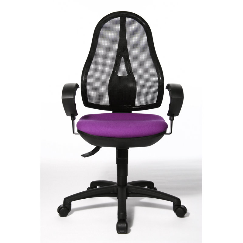 Symple Stuff Office Chair, Purple, Open