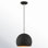 Schultz 10" W Metal 1-Light Single Globe Pendant