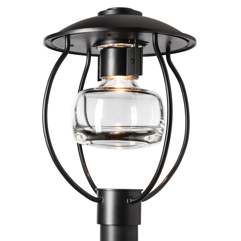 Mason Post Light - Clear Glass, Coastal Black