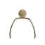 Lighting, H 25 po, lampe de table, abat-jour noir, résine brune, contemporain