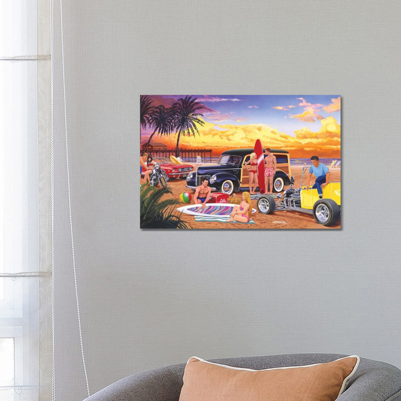 Woody Beach by Bruce Kaiser - Wrapped Canvas Print, 66.04 cm H x 45.72 cm W x 3.175 cm D
