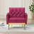 Zianny Velvet Accent Chair with Ottoman-673816088