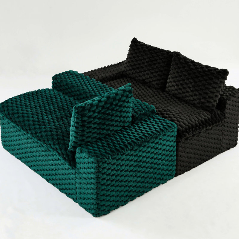 Tapis d'intérieur confortable et multifonctionnel en velours tortue, idéal pour les petits espaces. Mousse haute densité, tissu épais et de qualité, bloc de couleurs pour le salon. Charge maximale : 180 kg. Installation facile.