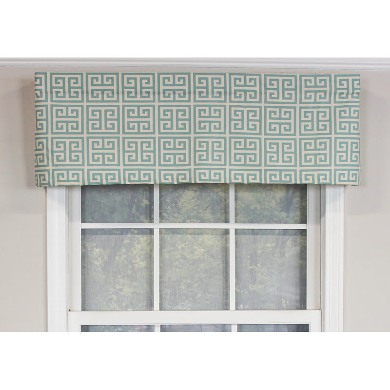 Cantonnière sur mesure en mélange de coton géométrique 50 "Ardley