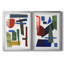 «Colorful Shapes II», reproduction encadrée de qualité supérieure - prête à être accrochée-729627869-729627868