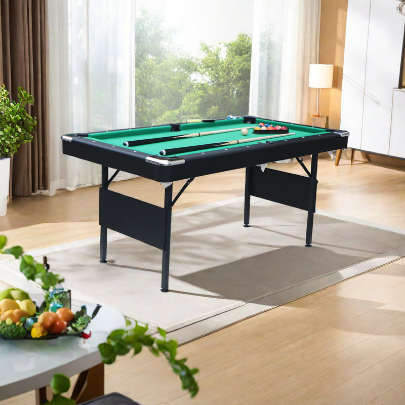 Table multi-jeux 65,75 L, Vert / noir