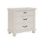 Villa Blanca 3 - Drawer Solid Wood Nightstand