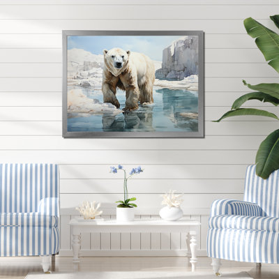 " White Teal Iceberg Pristine Solitude "