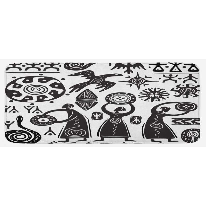 Eclectic Polyester Kitchen Mat