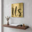 «This is Us» par Cindy Jacobs, art mural en métal doré, 12 po x 12 po-939267145