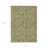 3' X 5' Green Copper And Sage Floral Washable Indoor Outdoor Area Rug
