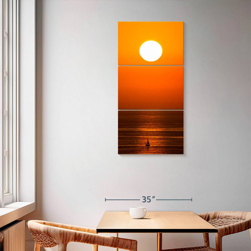 Sunrise voilier, H 62 po x l 30 po