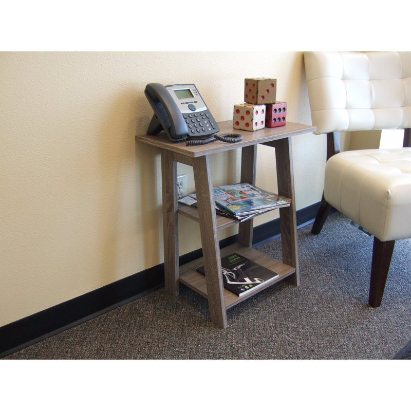 Gaen End Table, Rustic Gray