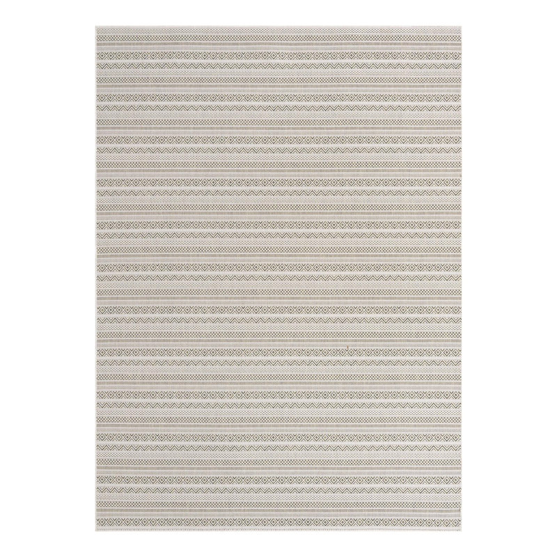 Striped Indoor / Outdoor Rug, Rectangle 7'10" x 11'