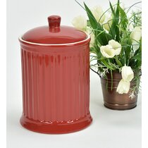 Blown Glass Canisters Collection - Red Glass Kitchen Canister - GKC014