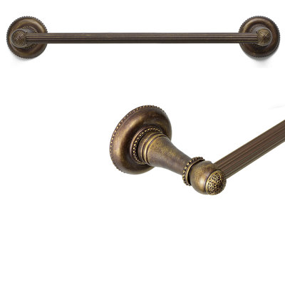 Millennium 36 inches c.c. {approximately} towel bar with 5/8 reeded center in Chalice