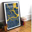 Stockholm City Map - No Frame Print-1431635304