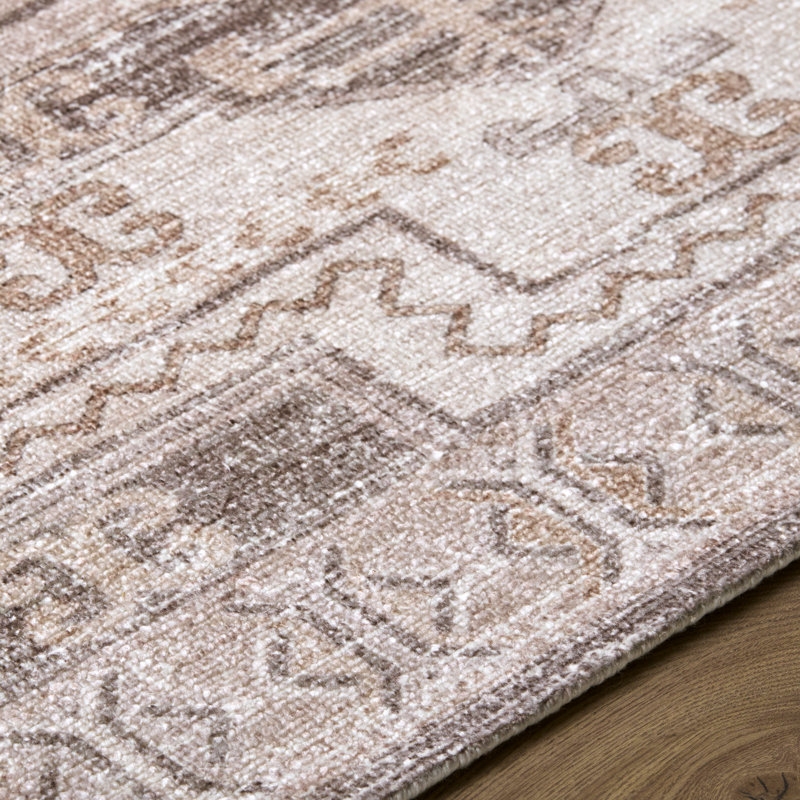 Tapis fait main Lauren Liess x Livabliss Limon, Brown, Rectangle 9' x 12'