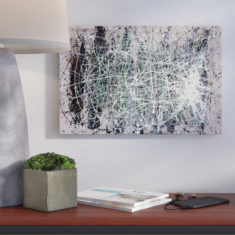 Impression sur toile tendue, "the web", H 18 po x l 26 po x P 1,5 po, Toile avec cadre noir, Pas de tapis