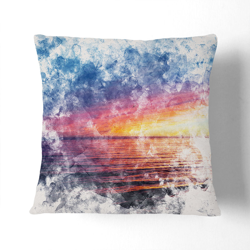 Square Throw Cushion, 40cm H x 40cm W x 15cm D