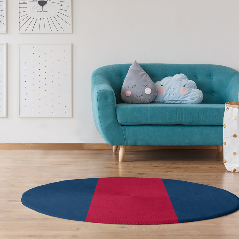 Chenille Indoor Rug, Round 5'