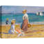Figures On The Beach by Pierre-Auguste Renoir - Wrapped Canvas Painting-804732631