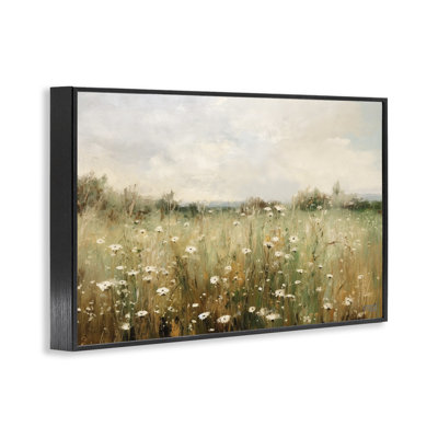 Country Daisy Field Framed Giclee Art by Roozbeh Bahramali