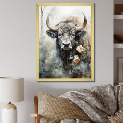 Art balkanique asiatique Buffalo Bison Sumi I