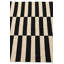 Tapis noir et blanc Ousley