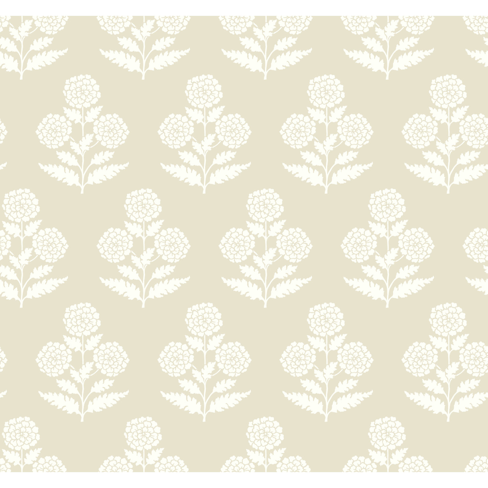 Souci Marigolds Wallpaper, Beige
