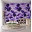 Papier peint floral, décoration murale artistique mauve