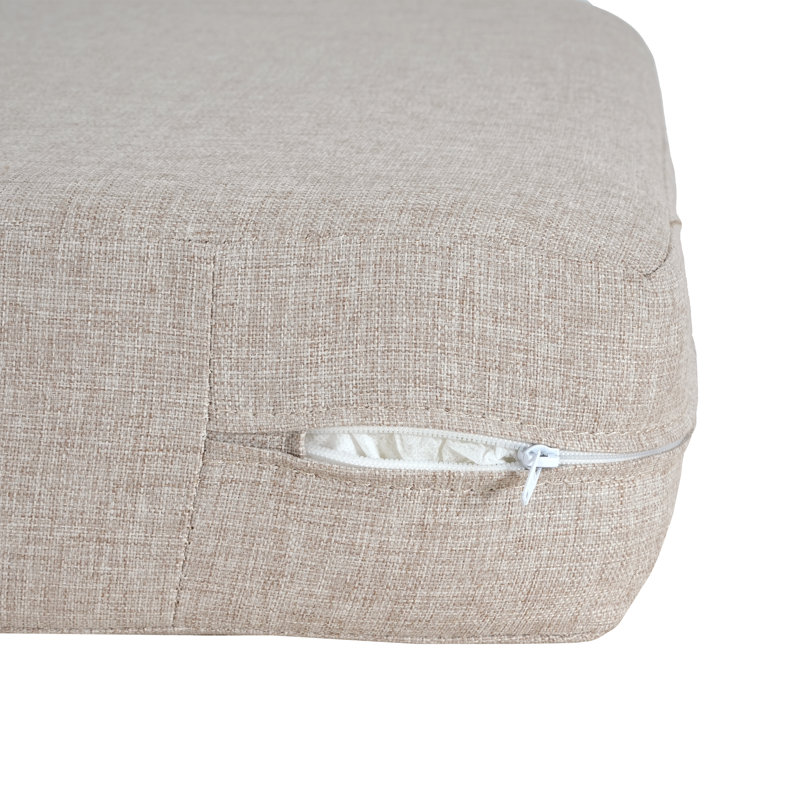 Ensemble de coussins pour fauteuil club Ishaan, Beige