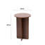 Modern Minimalist End Table with Sturdy Cross-Shaped Base, Walnut Finish, 15.7"D x 23.6"H, Compact Accent Table for Living Room, Bedroom, Entryway