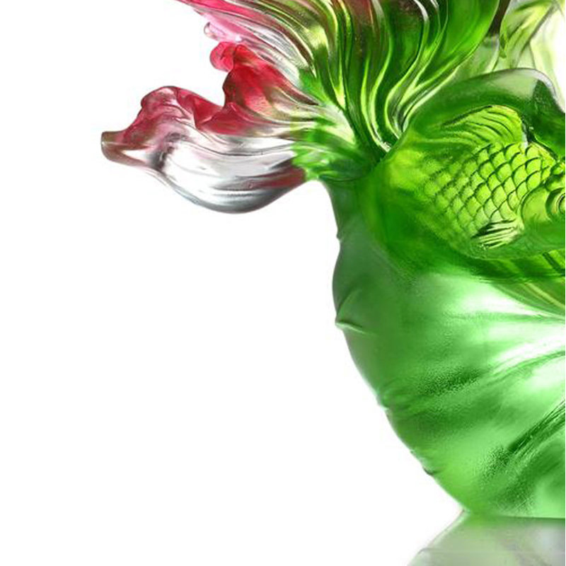 A Window into Zhuangzis World Lotus Leaves Sculpture