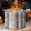 Outdoor Smokeless Fire Pit Stainless Steel Burning Warm Windproof Camping Stove