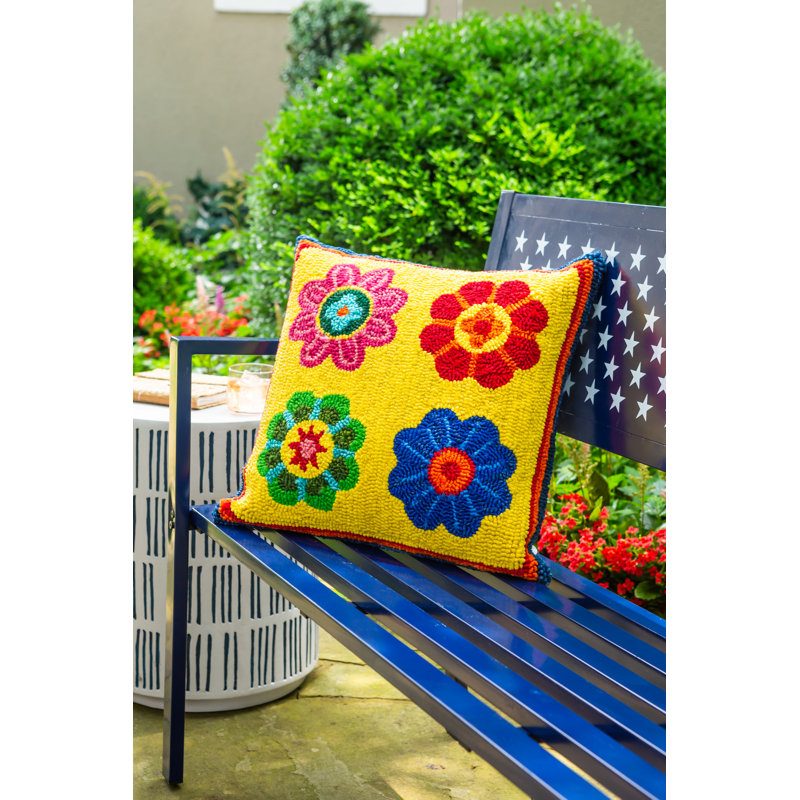 Floral Outdoor Throw Pillow