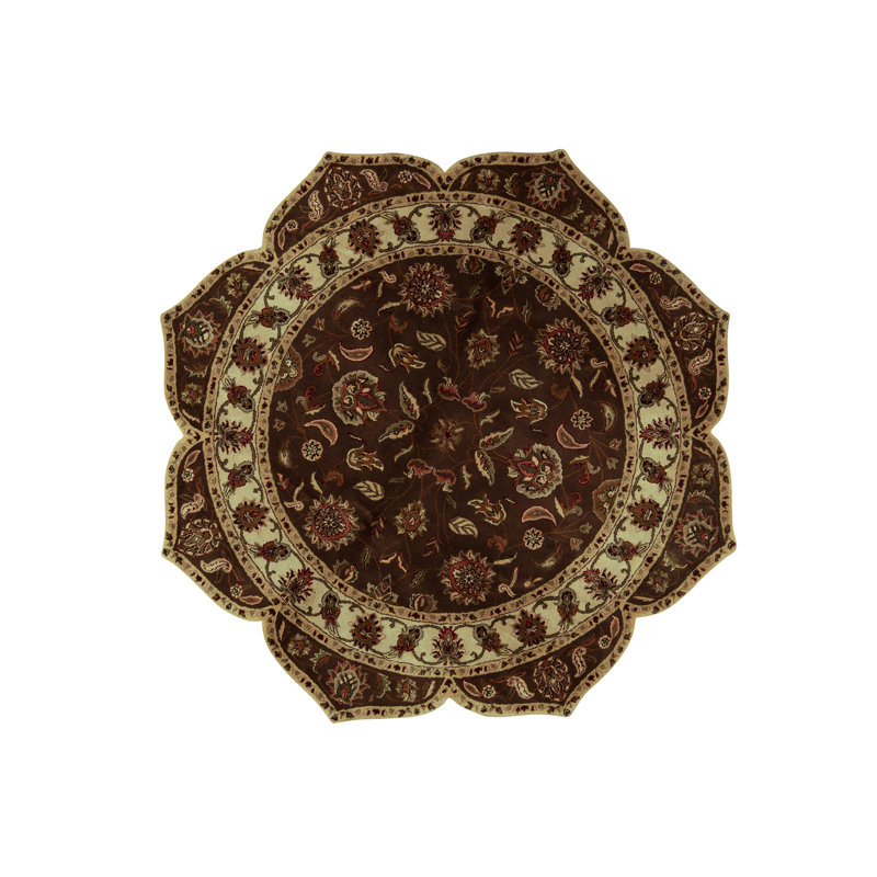 Hand-Knotted High-Quality Brown Area Rug