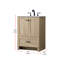 Meuble-lavabo simple en bois de manguier l 24 po Soma