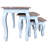Nesting Table Set 3 Pieces Solid Mahogany Wood