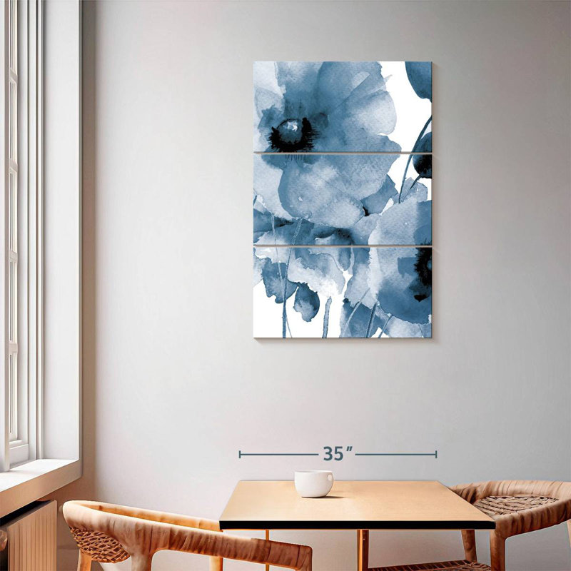 Harnek Raining Flowers I, 57" H x 36" W