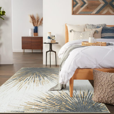  Mordern Washable Area Rug for Living Room Non-Slip Soft Rug for Bedroom Abstract Carpet