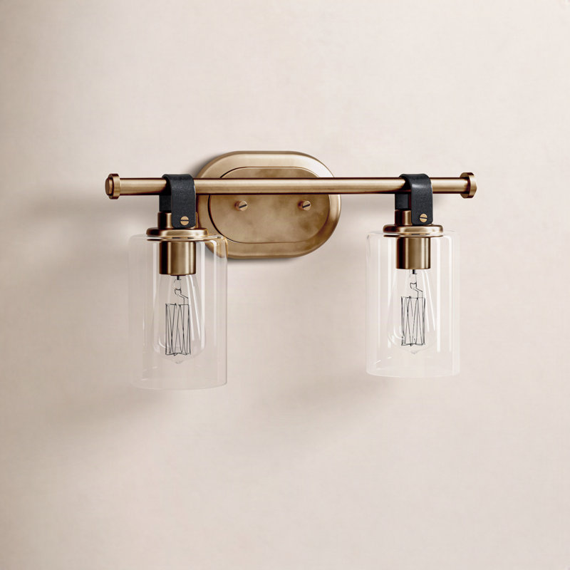 April 2 - Light Dimmable Vanity Light, Heritage Brass