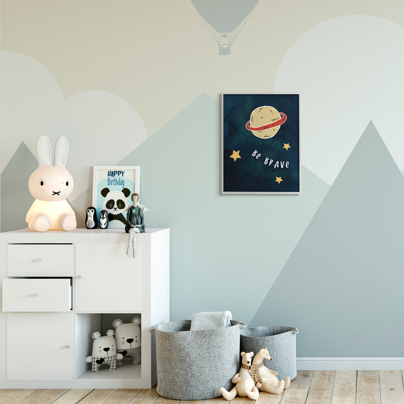 «Be Brave», H 20 po x l 16 po, Estampe numérique Farmhouse