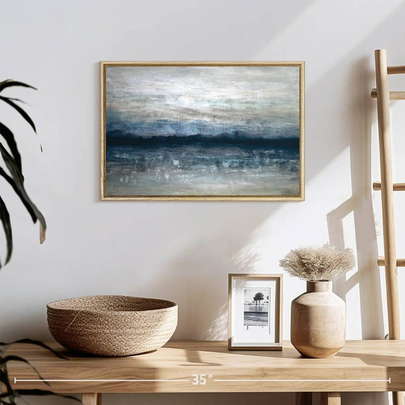 Shimmer Fausley, Floating Frame Natural Wood, 19" X 13"