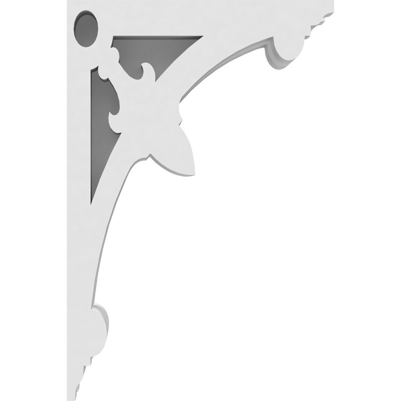 Sellek White PVC Decorative 6" Corbel Bracket