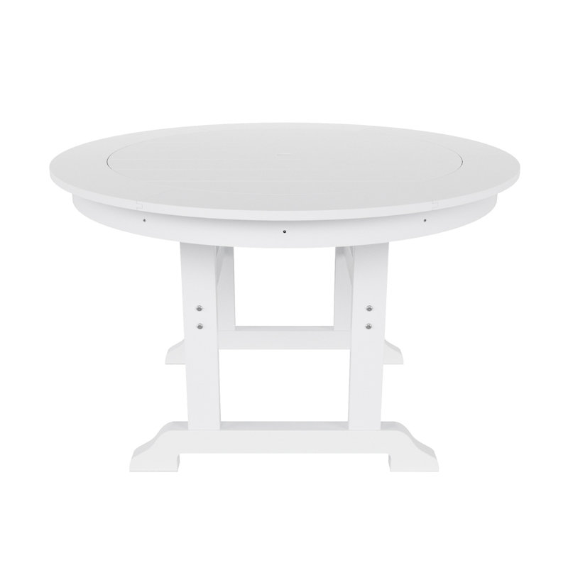 Laguna 4 - Person Patio Dining Set with Round Table, White