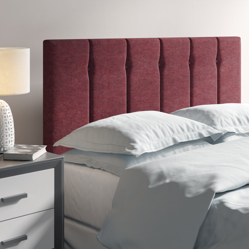 Pihu Upholstered Headboard, Super King (6'), Bordeaux