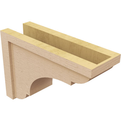 Cèdre Bryant, grain de bois brut TimberThane Corbel, apprêté brun clair